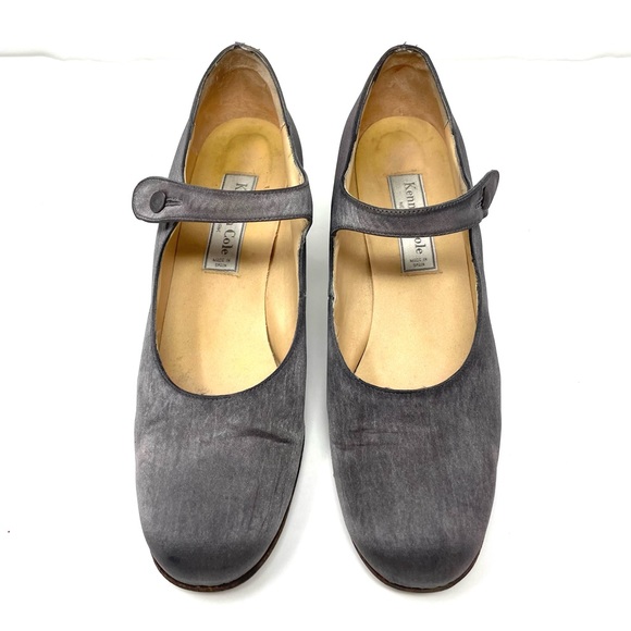 KENNETH COLE satin Mary Jane shoes, size 9.5, made in Spain - Picture 1 of 16